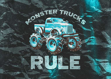 Monster Trucks Rule Retro