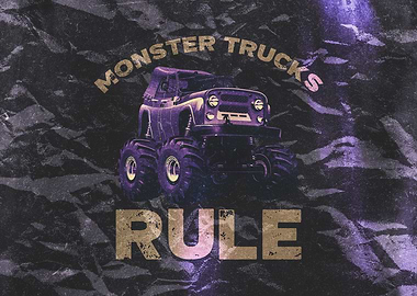 Monster Trucks Rule Retro