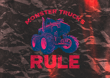 Monster Trucks Rule Retro