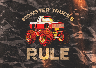 Monster Trucks Rule Retro
