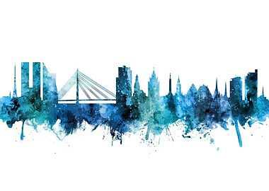 Riga Latvia Skyline