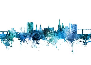 Dundee Scotland Skyline