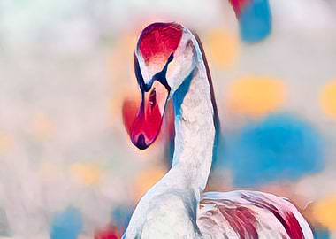 swan on beach at lake