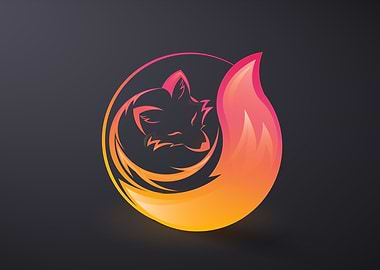 Fox abstract icon design