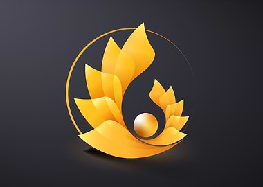 flower icon abstract