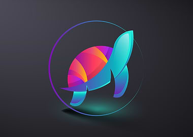 turtle icon abstract