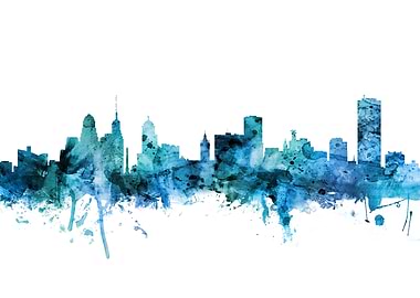 Buffalo New York Skyline