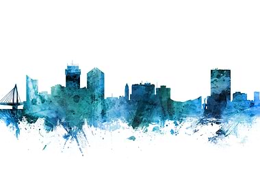 Wichita Kansas Skyline