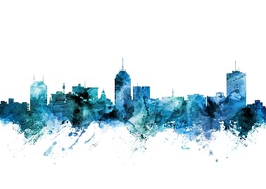 Fresno California Skyline