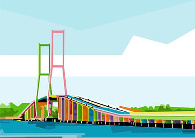 Suramadu Bridge In WPAP