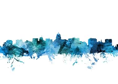 Madison Wisconsin Skyline