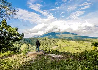 Cloudy Mountain View