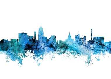 Lansing Michigan Skyline