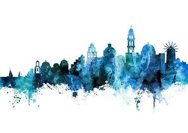 Santorini Greece Skyline