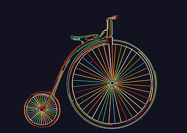 Vintage two wheeled bike