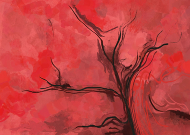 red tree