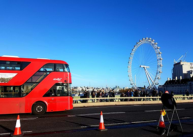 London Bus and London Eye