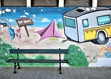 Camping Life Grafitti