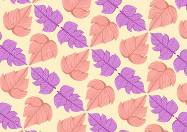 love leaf pattern