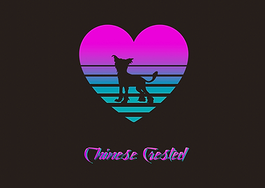 Chinese Crested Vaporwave