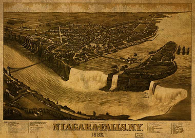 Niagara Falls NY Map 1882