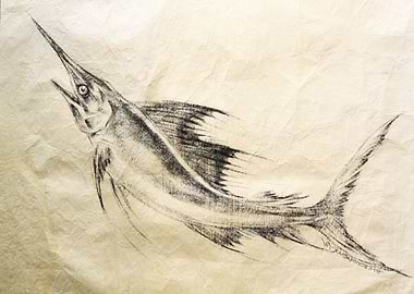 Marlin Art Drawing Crayons