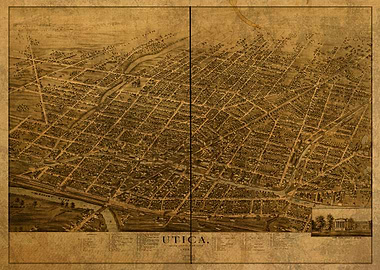 Utica New York Map 1873