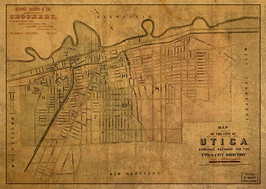 Utica New York Map 1880