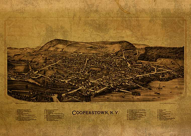 Cooperstown New York Map