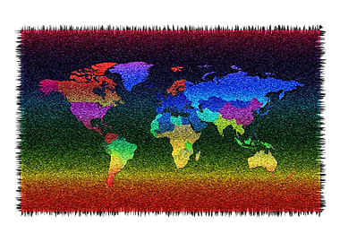 Colorful World map