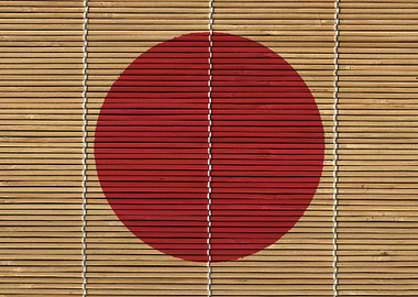 Bamboo Japanese Flag