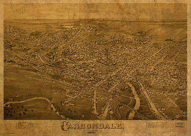 Carbondale Penn Map 1890