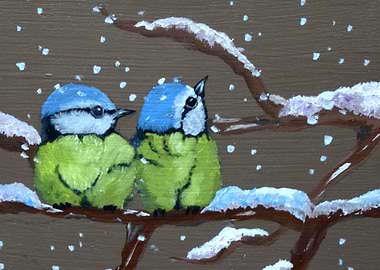 Two little Chickadees