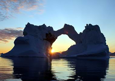 Sunset in Greenland
