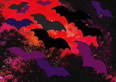Bats In Flight
