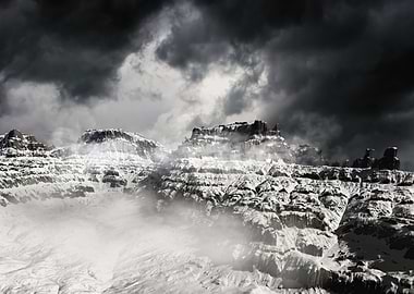 The canyon in winter