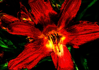 Brilliant flower abstract