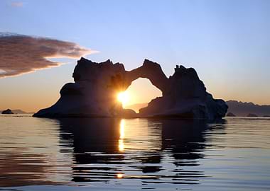 Sunset in Disko bay