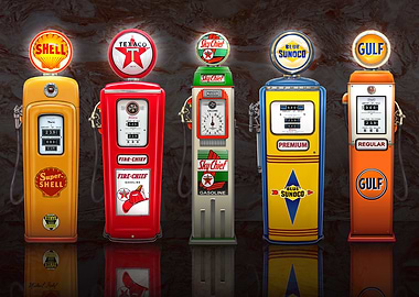 Vintage Gas Pumps