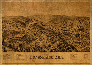 Hot Springs Arkansas Map