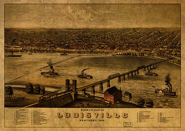 Louisville Kentucky Map