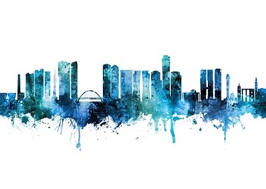 Tel Aviv Israel Skyline
