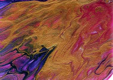 Gold lava Abstraction