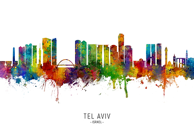 Tel Aviv Israel Skyline