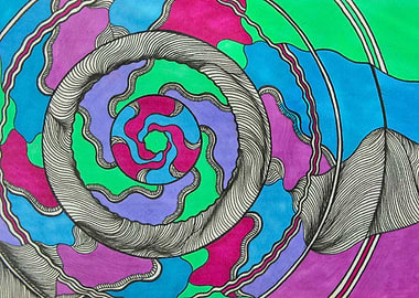 Trippy Spiral Mandala