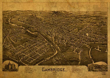 Cambridge Ohio Map 1899