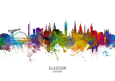 Glasgow Scotland Skyline
