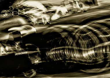 Lewis Hamilton b and w