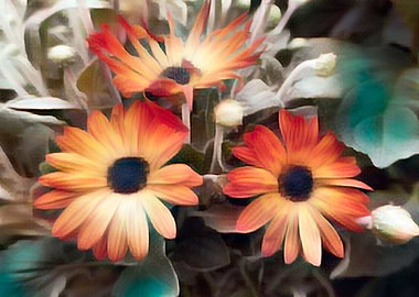 orange gerbera daisy