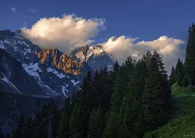 Valley near Mont Blanc